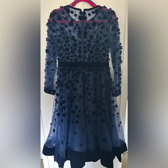 Mac Duggal blue dress 67007 - Picture 2 of 4